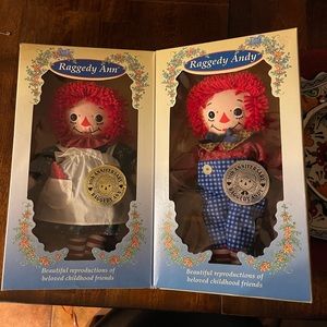 80th & 75th Anniversary New Raggedy Ann and Andy